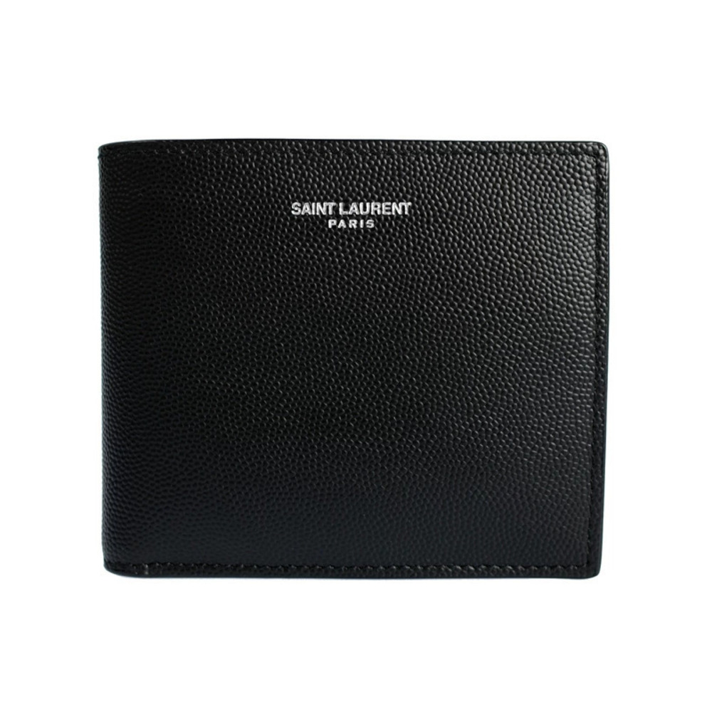 SAINT LAURENT Paris Wallet Coin Clutch Bi fold Short